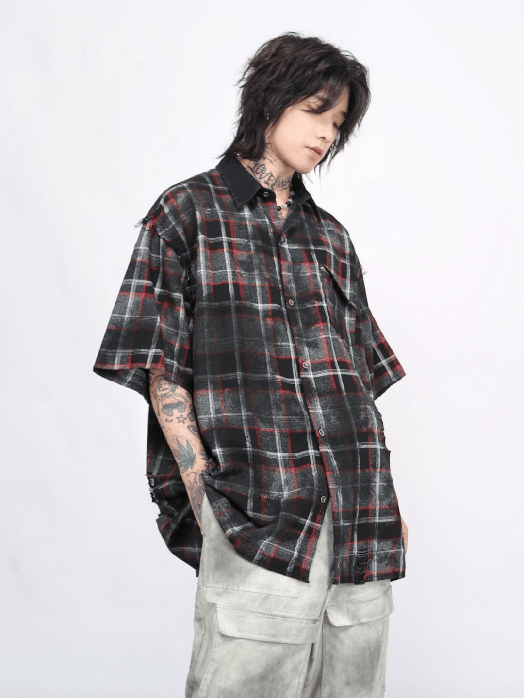 [Mz] high street oversize shirt na1268