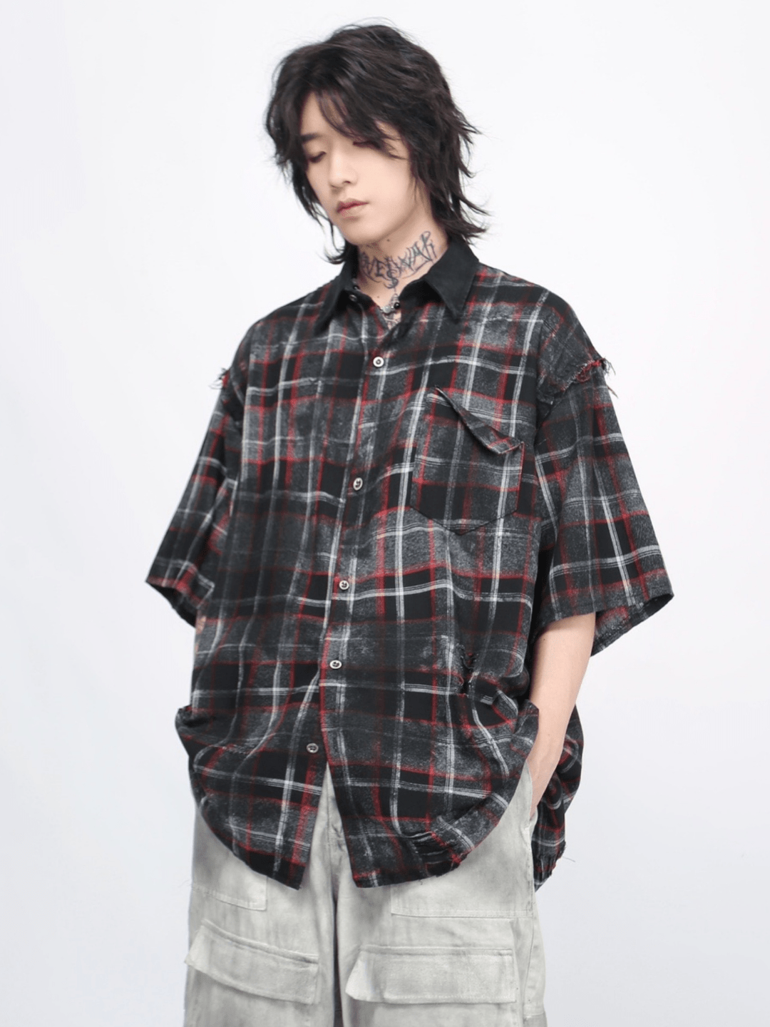 [Mz] high street oversize shirt na1268