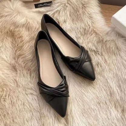 xsrrr Ladies Shoes on Sale New Fashion Pointed Toe Shallow Mouth Solid Women's Flats Summer Casual Work Women Lucky Shoes Zapatos