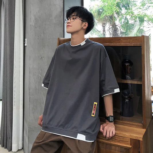 Oversize Cotton Men Mens Summer Tshirts Oversized Tee Shirts 5XL Casual T Shirt Tee for Man Streetwear Big Size