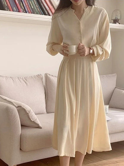 xsrrr Summer Women'S Dress Shirt Dress Long Spring Evening Female Vintage Maxi Party Beach Women Dresses Casual Elegant Prom pure