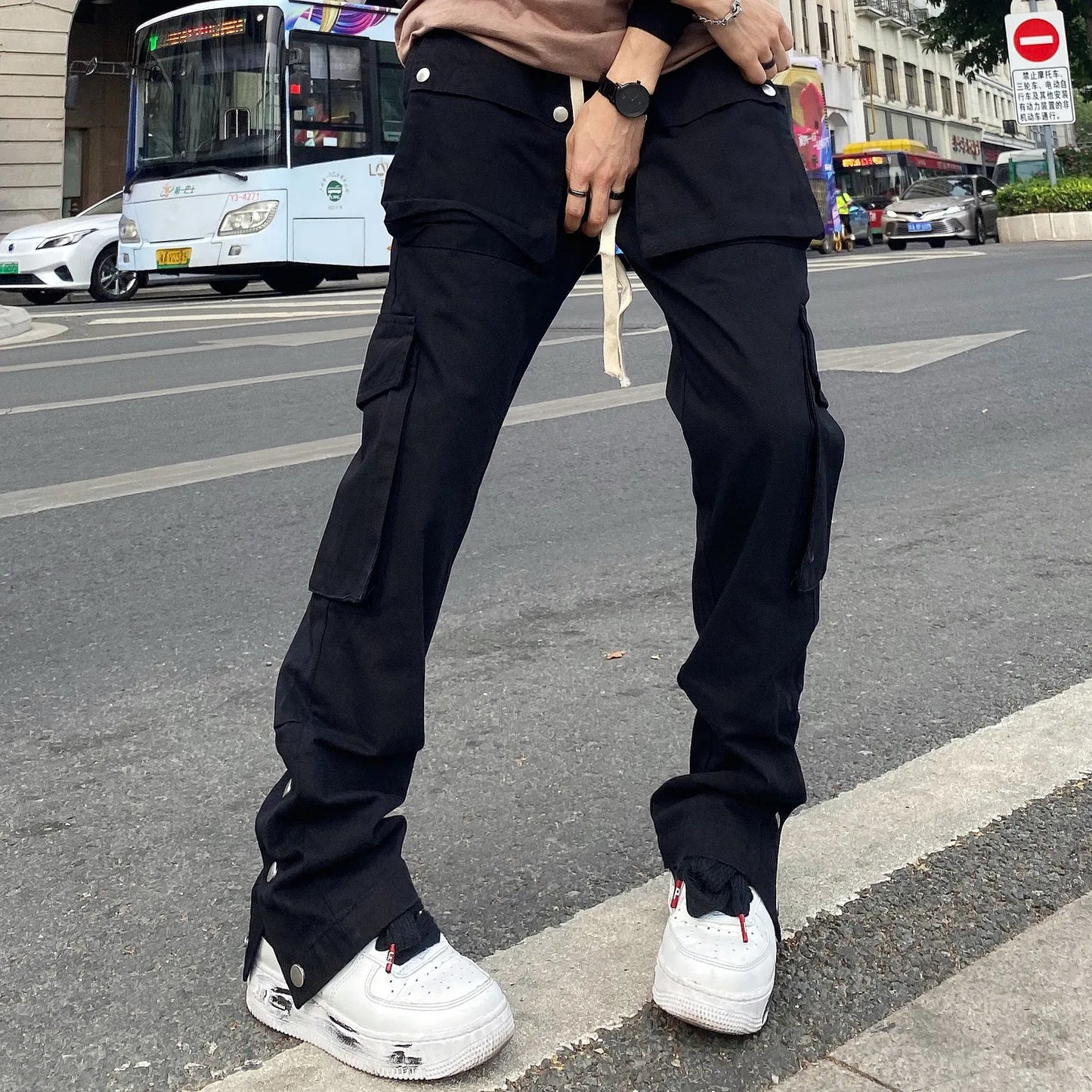 Oversize Pants Cargo Y2k Sweatpants Male Men Trousers Man Casual Black Men's Hip Hop Trendyol Baggy Women's Fashion