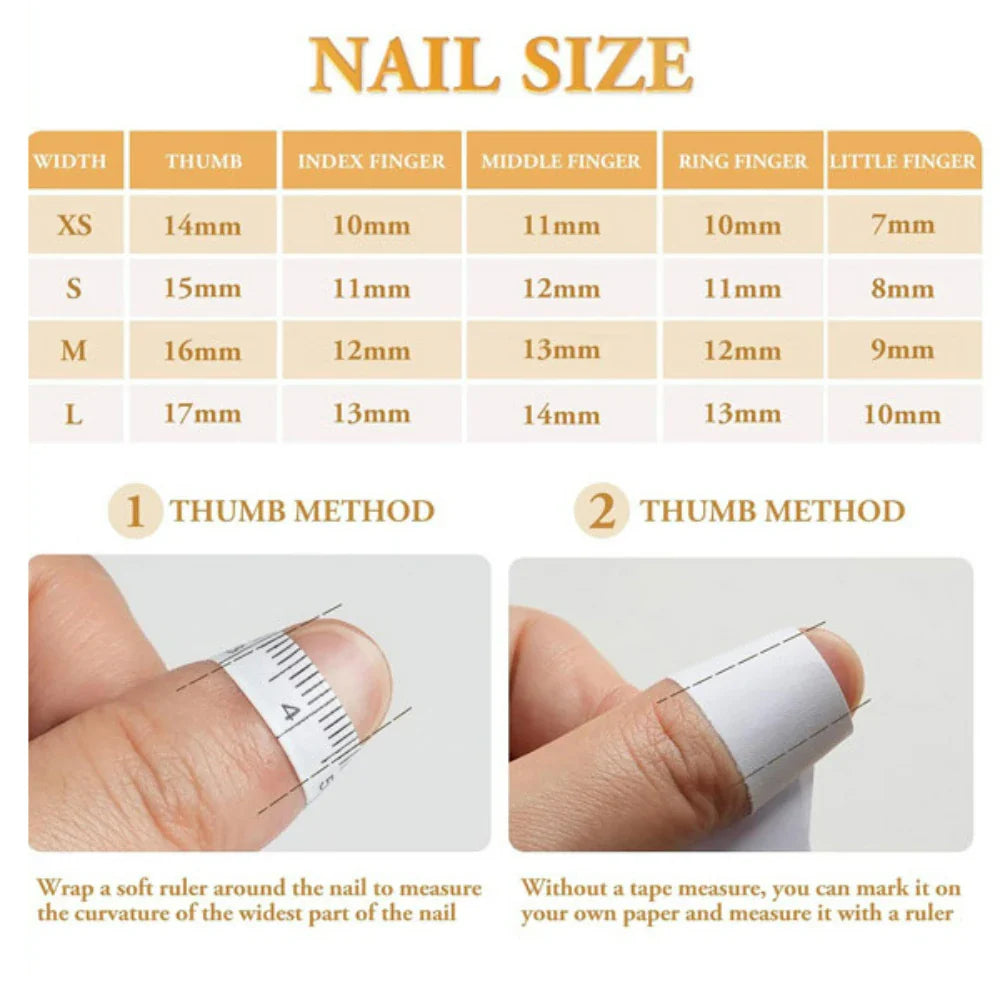 xsrrr 10Pcs Handmade Manicure Medium Almond Fake Nails Summer New 3D Shell Limited Press On Nails Design with Adhesive Nail File Set