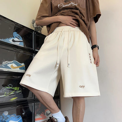 Streetwear Men Embroidery Shorts Y2k 2024 Summer Casual Fashion Loose Sweatpants Gym Basketball Shorts Men Oversized Short Pants