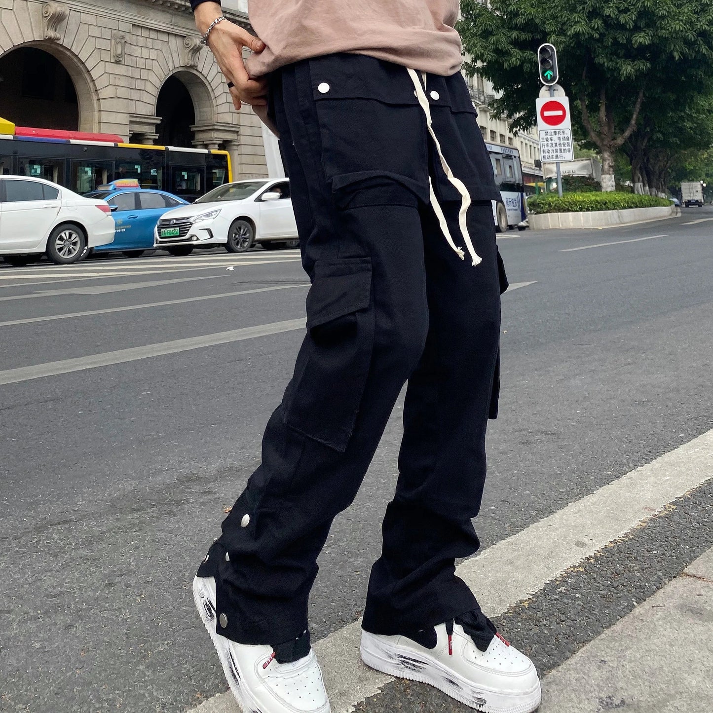 Oversize Pants Cargo Y2k Sweatpants Male Men Trousers Man Casual Black Men's Hip Hop Trendyol Baggy Women's Fashion