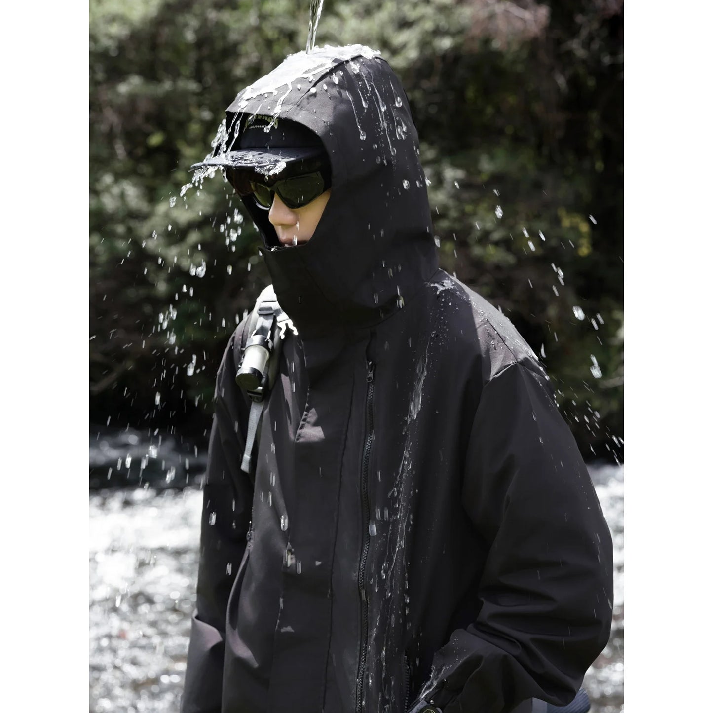 Man Black Green White Windbreaker Windproof Waterproof for Spring Autumn Zip Up Jacket Men's Streetwear Bomber Clothes OverSize