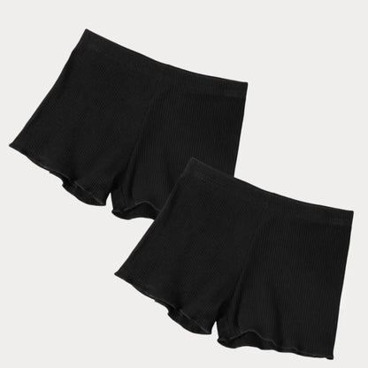 xsrrr 2PCS Women Cotton Short Pants Ladies Safety Pants For Dress Panties Skirt Shorts Sexy Female Underwear High-stretch Boxers