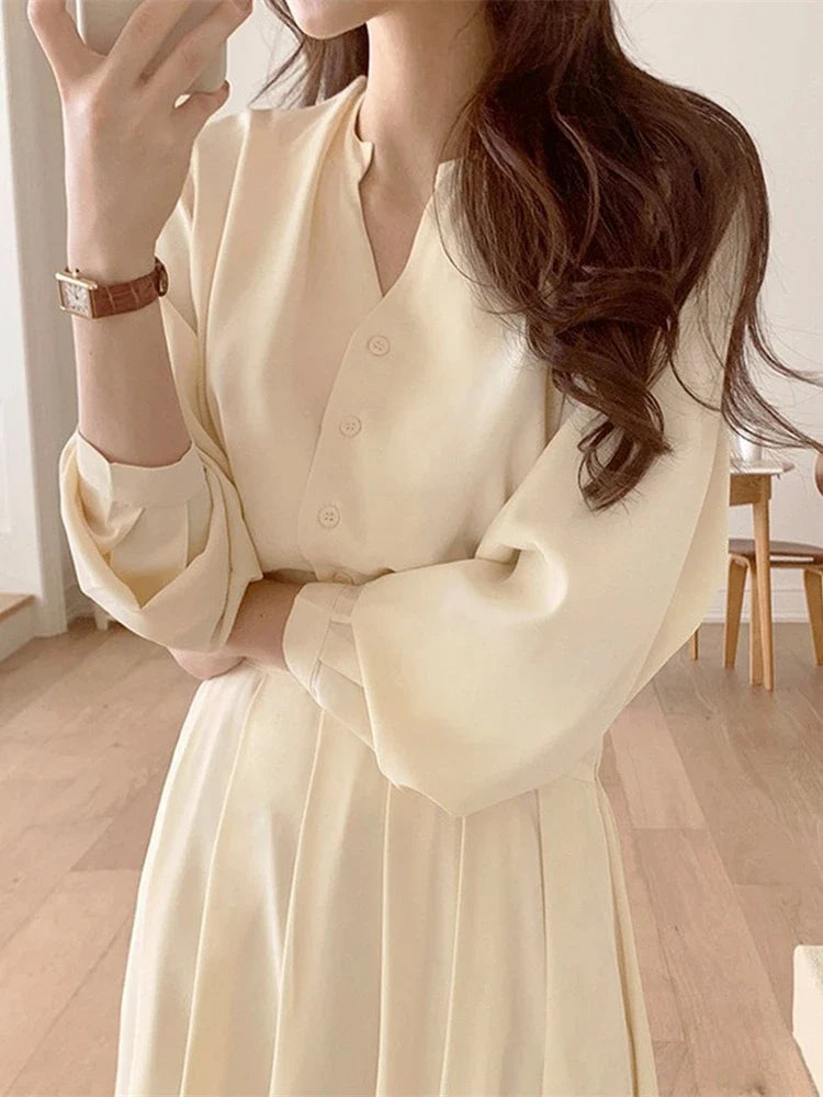 xsrrr Summer Women'S Dress Shirt Dress Long Spring Evening Female Vintage Maxi Party Beach Women Dresses Casual Elegant Prom pure