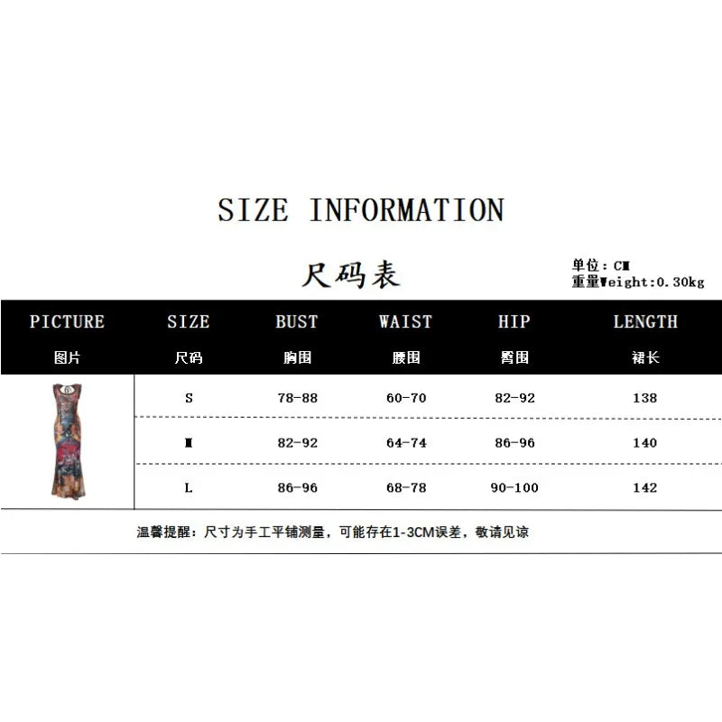 xsrrr DRESS TO IMPRESS Summer New INS Women's Tie Dyed Printed U-neck Fashion Retro Slim Dress Sexy Spicy Girl Backless Pullover High Waist Dresses