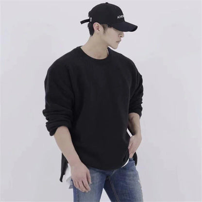 New Men Oversized Casual Sweatshirts Summer Gym Fitness Bodybuilding Workout Shirts Men's Fashion hoodies