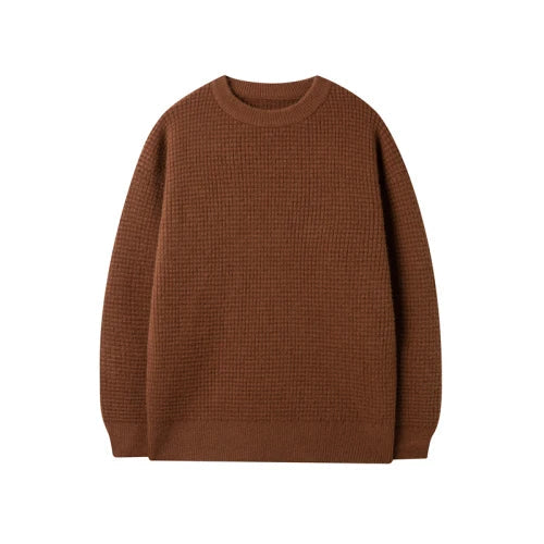 Men's American Sweater Autumn Winter Thick Needle Sweater Round Neck Pullover Loose Casual Oversize Sweater Mens Clothing 4XL