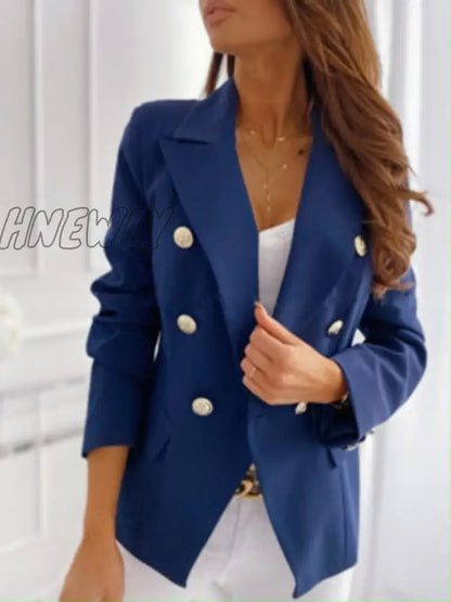 Autumn Plus Size Women's Blazer Red Coat Long Sleeve Casual Female Blazers Elegant New Spring Fashion Office Ladies Coats Trendy Office Outfits