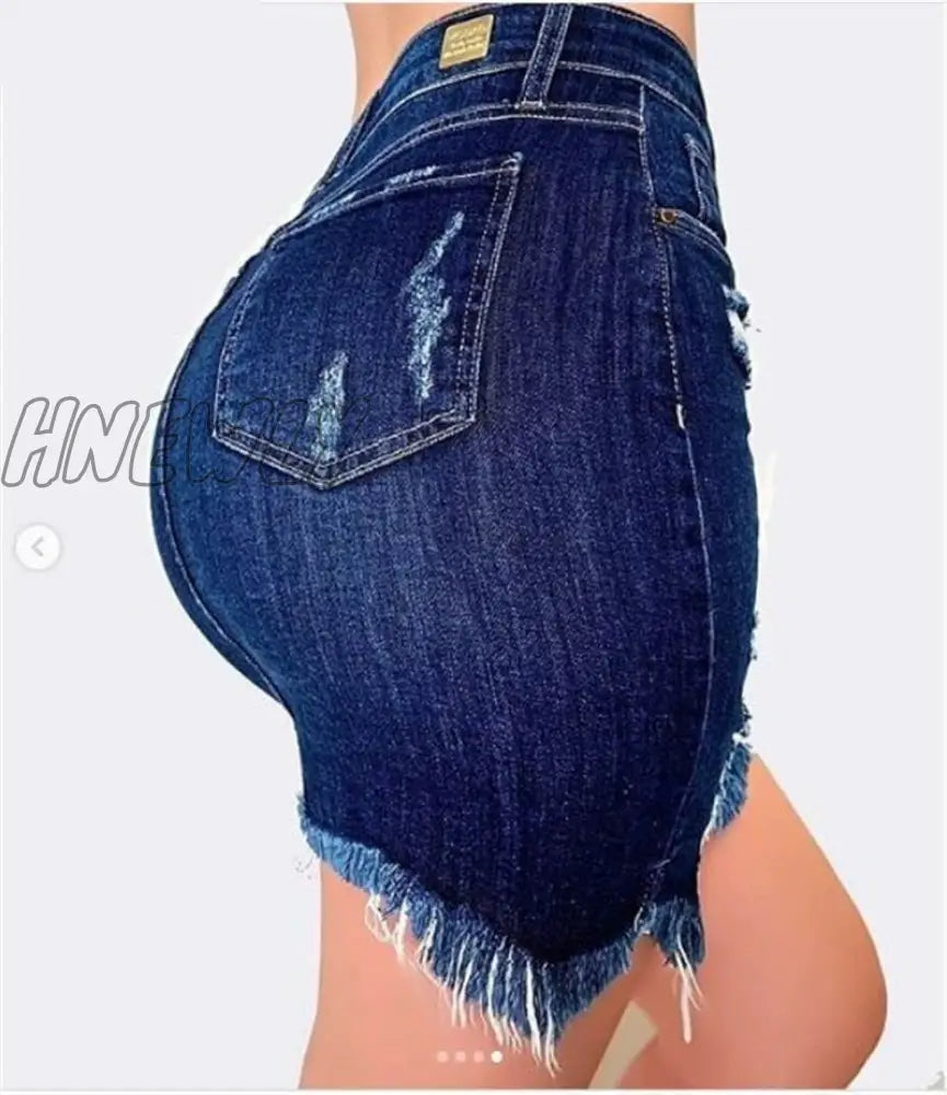 xsrrr Autumn Women Fashion Denim Skirt Ripped Hip Distressed High Waist Button Denim Pencil Skirts Female Casual Summer Jeans Skirts