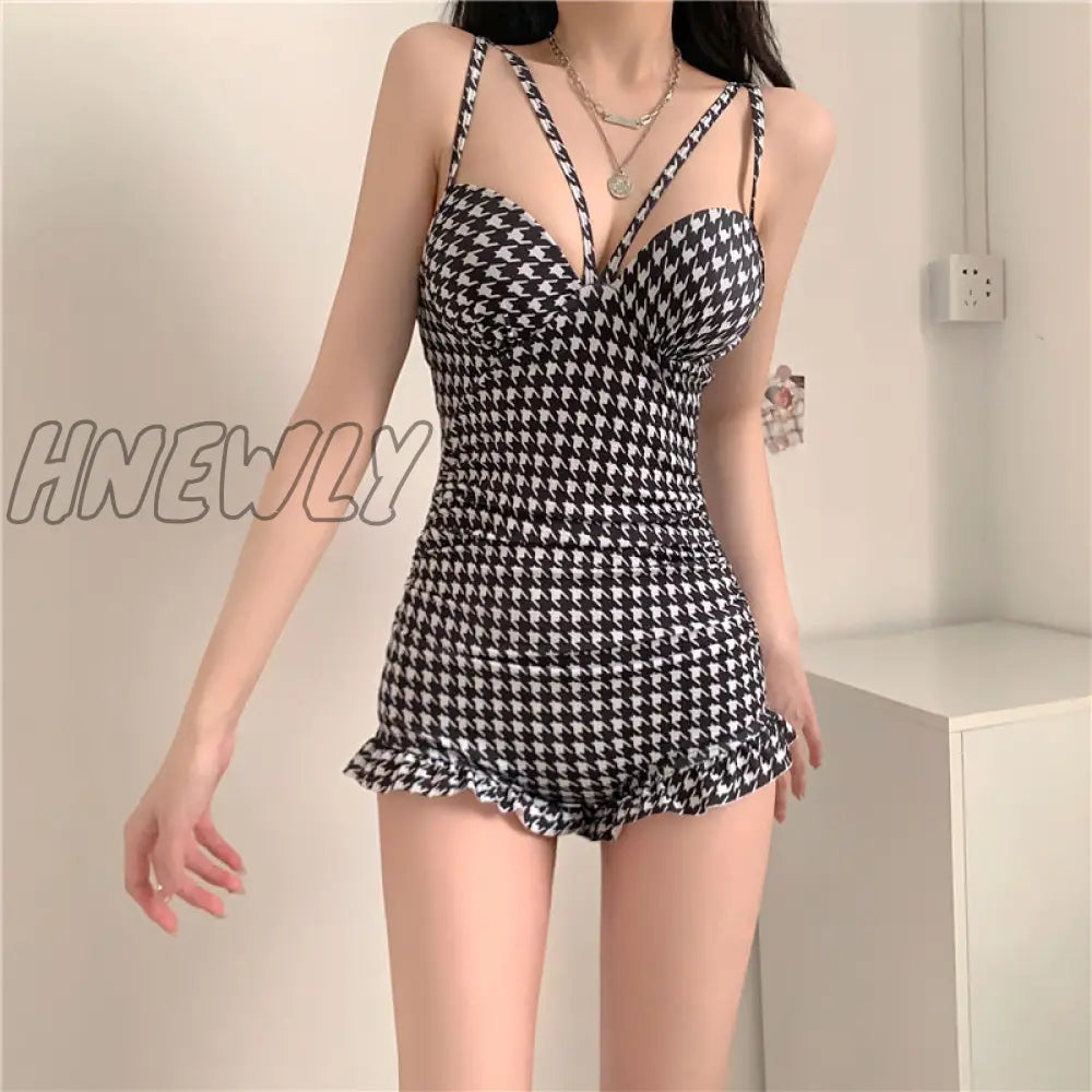 xsrrr Bikini Sets Women Backless Sexy Slim Ruffles Summer Beach Style Classic Ulzzang Ladies Vacation Casual Retro Stylish