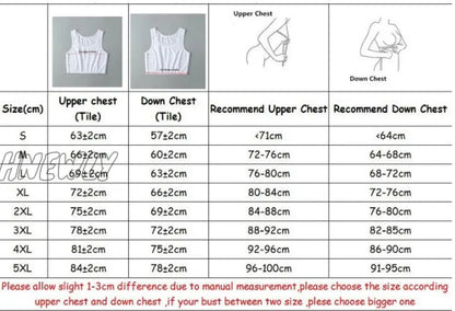 Hnewly Breathable Les Lesbian Undershirt Tomboy Buckle Short Chest Binder Summer Cos Bra Vest Sports Underwear Comfortable Sport Vest