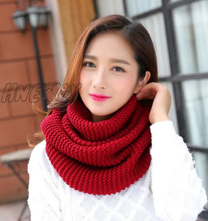 Hnewly Fashion New Unisex Winter Scarf Knitted Scarves Collar Neck Warmer Women's Scarves