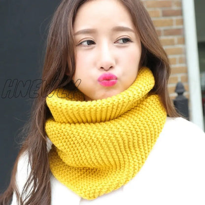 Hnewly Fashion New Unisex Winter Scarf Knitted Scarves Collar Neck Warmer Women's Scarves