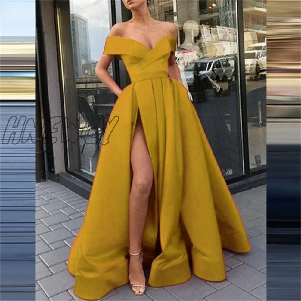 Hnewly Fashion Solid Strapless Backless Maxi Dress New Women Elegant High Slit Party Dress Summer Fluffy Ruffle A-Line Dresses Clubwear