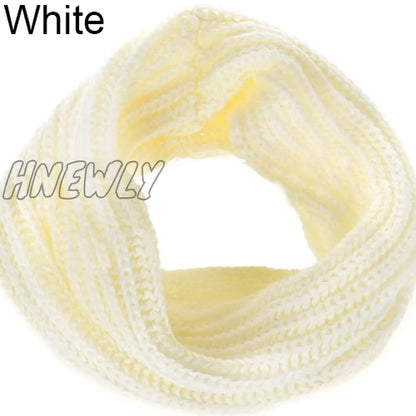 Hnewly Fashion Unisex Winter Warm Infinity Circle Cable Knit Cowl Neck Long Scarf Shawl