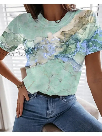 xsrrr Graphic Floral Print Streetwear Casual Short Sleeve Plus Size Funny Kawaii Harajuku Tees T-shirt Summer Clothing for Women