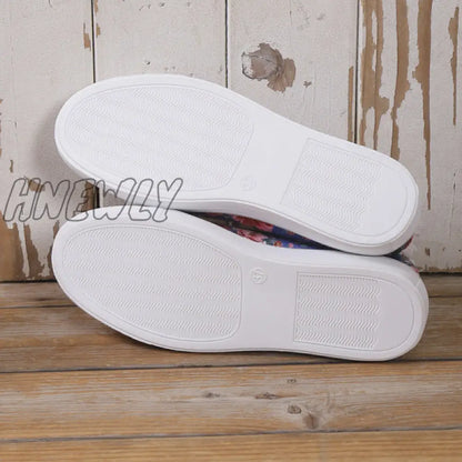 xsrrr - Halloween Yellow Casual Daily Patchwork Printing Round Comfortable Shoes