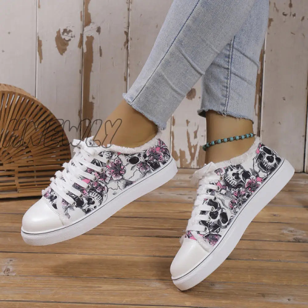 xsrrr - Halloween Yellow Casual Daily Patchwork Printing Round Comfortable Shoes