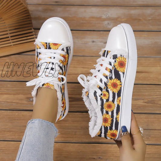 xsrrr - Halloween Yellow Casual Daily Patchwork Printing Round Comfortable Shoes