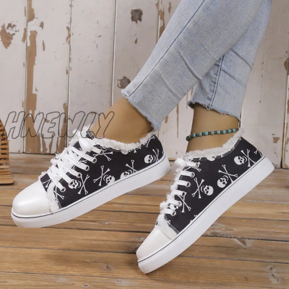 xsrrr - Halloween Yellow Casual Daily Patchwork Printing Round Comfortable Shoes