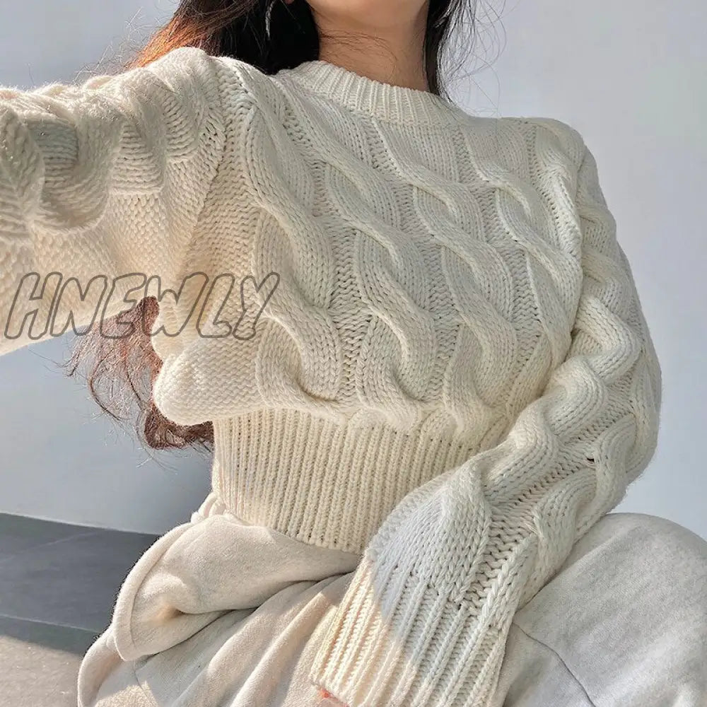 xsrrr High Waist Women Sweater Autumn Winter Khaki Casual Pullover High Street Style Y2k Sweater Knitted Sweater Winter