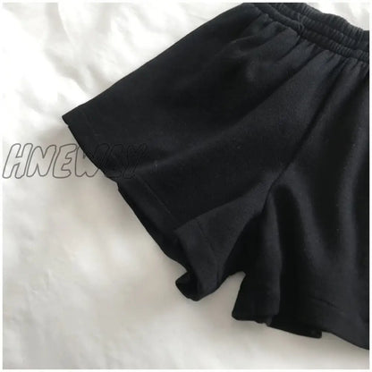 Hnewly new summer shorts slim fit female butterfly shorts outdoor sports elastic waist office ladies medium pastel boaters