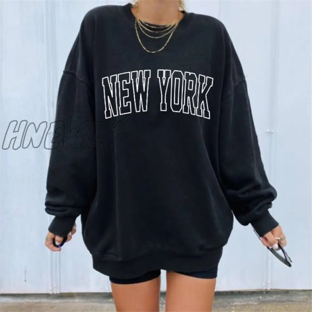 xsrrr Oversized Sweatshirt Women Crewneck Pullover Spring Long Sleeve Letter Clothes for Women Casual Loose Hoodie Streetwear Spring Fits