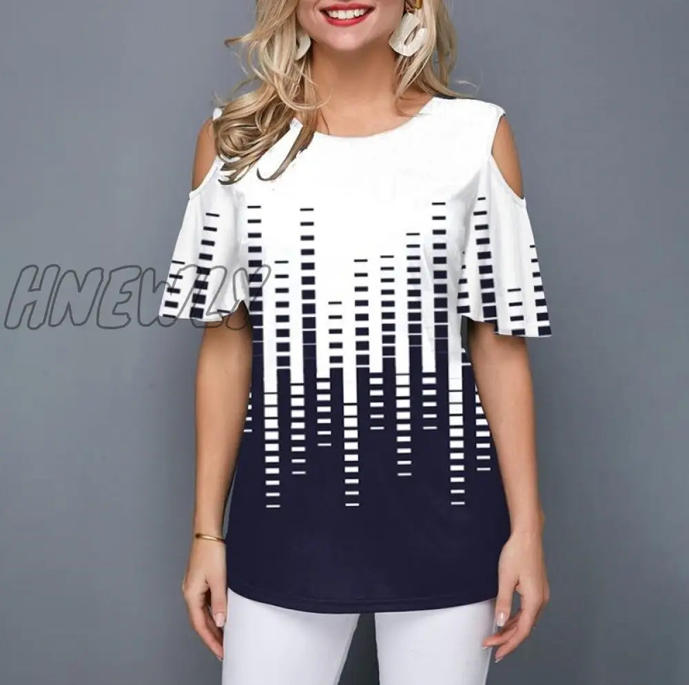 xsrrr Plus size 5xl Women Female Blouse Shirt Loose Casual Ladies Tee Shirt New Summer Street hipster Print Tops Half Sleeve