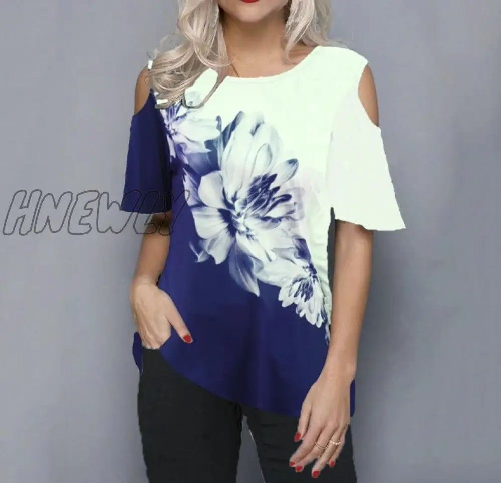 xsrrr Plus size 5xl Women Female Blouse Shirt Loose Casual Ladies Tee Shirt New Summer Street hipster Print Tops Half Sleeve