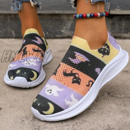 xsrrr - Purple Casual Sportswear Daily Patchwork Printing Round Comfortable Out Door Shoes