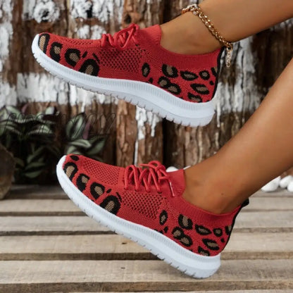 xsrrr - Red Casual Sportswear Daily Patchwork Frenulum Round Comfortable Shoes