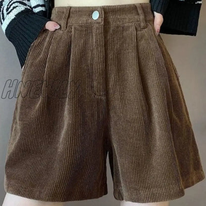 xsrrr Shorts Women Autumn College Friends Simple Pure Corduroy New Arrival Mujer Cozy Design Casual Fashion Basic Feminino Ulzzang Ins