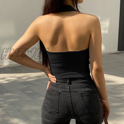 xsrrr Sleeveless Rib Knit White Casual Tank Top Women's Summer Fitness Slim Cotton Crop Tops Streetwear Basic Vest Female y2k Inspired Outfit