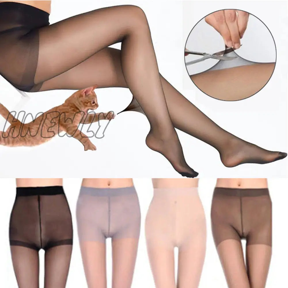 xsrrr Summer High Waist Sun Protection Stockings Ladies Sexy Breathable Elastic Tights Slim Tear Resistant Nylon Pantyhose Women