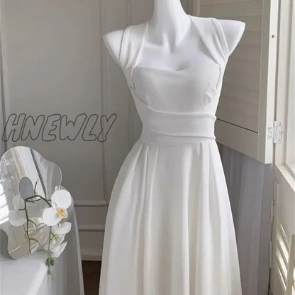 Hnewly Summer New Elegant Fashion Midi Bandge Slim Dress For Women Lady One Piece Party Clothing Outfits Vestidos