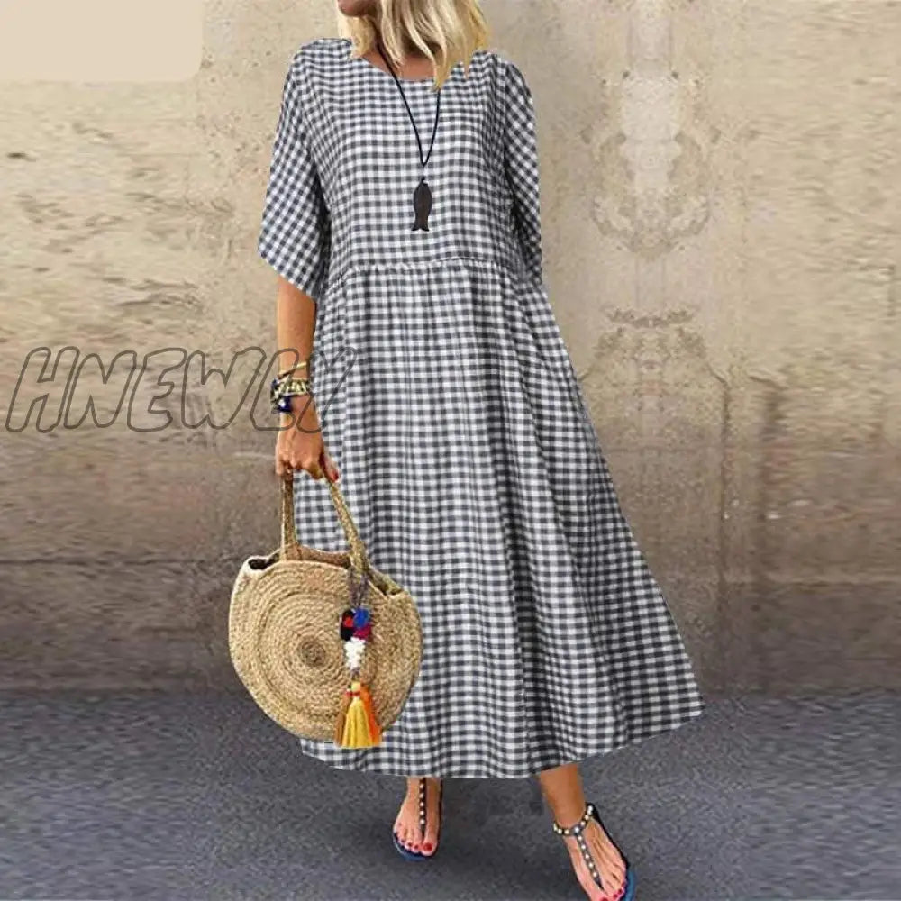 xsrrr Summer Women Long Tunic Dress Ladies Casual Loose Dresses Vestidos Beach Party Sundress Stylish Robe Femme