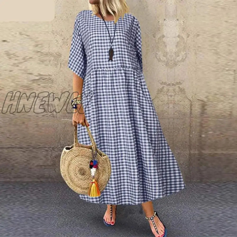 xsrrr Summer Women Long Tunic Dress Ladies Casual Loose Dresses Vestidos Beach Party Sundress Stylish Robe Femme