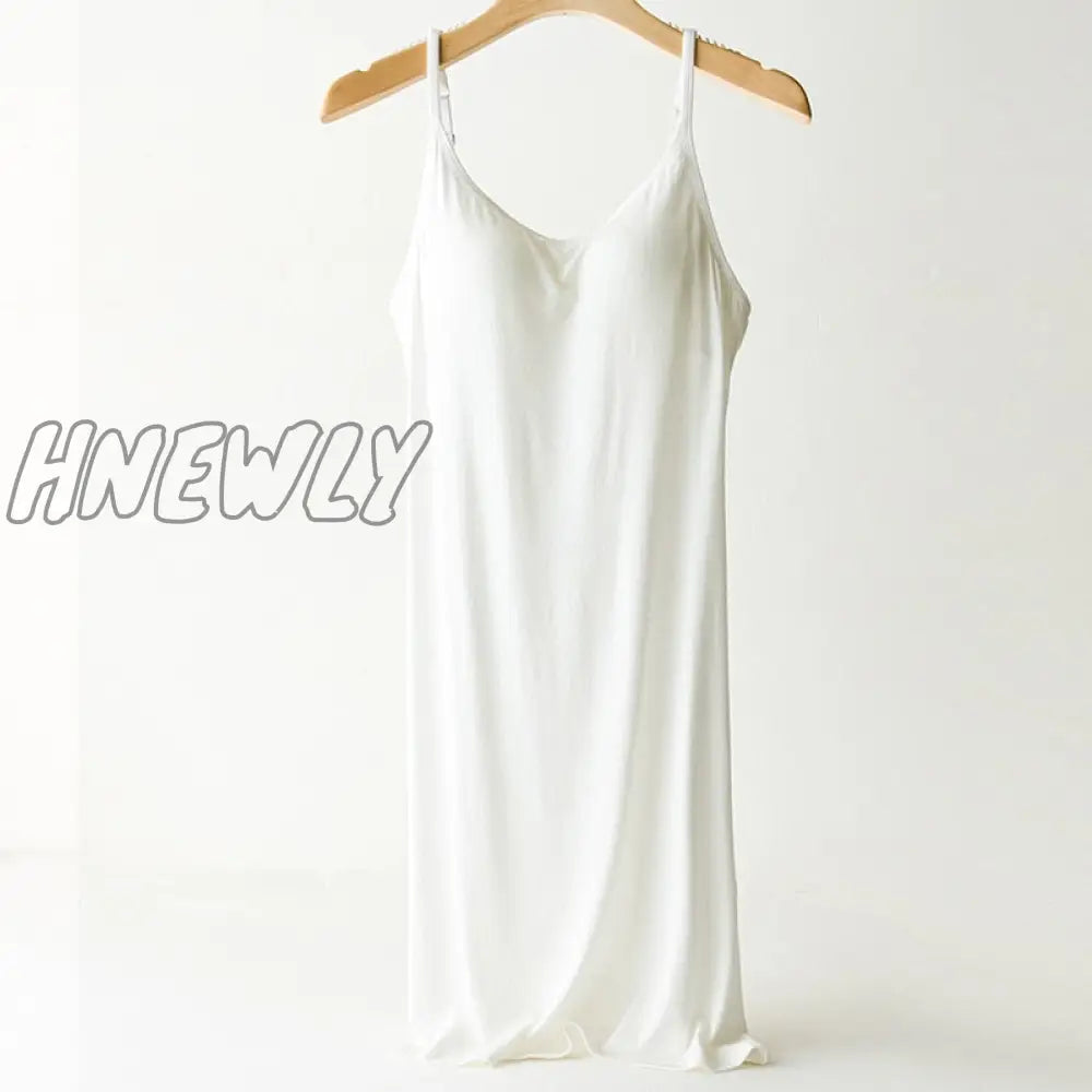 Hnewly Summer Women's Sleevless Modal Sleepwear Home Nightshirt Women Sleepwear Loose Ladies Nightgown Spaghetti Strap Night Dress