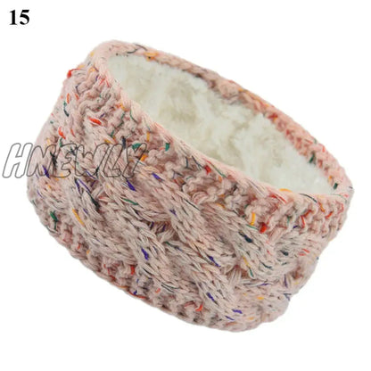 Hnewly Wide Knitting Woolen Headband Winter Warm Ear Women Thicken Turban Hair Accessories Girl Hair Band Headwraps Ear Warmer