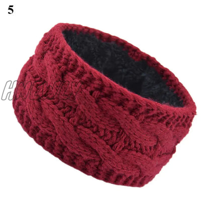 Hnewly Wide Knitting Woolen Headband Winter Warm Ear Women Thicken Turban Hair Accessories Girl Hair Band Headwraps Ear Warmer