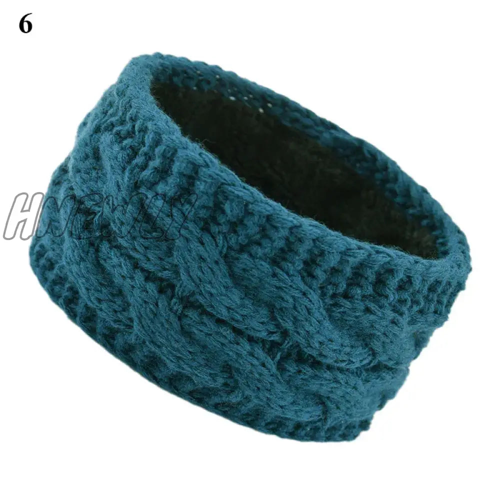 Hnewly Wide Knitting Woolen Headband Winter Warm Ear Women Thicken Turban Hair Accessories Girl Hair Band Headwraps Ear Warmer