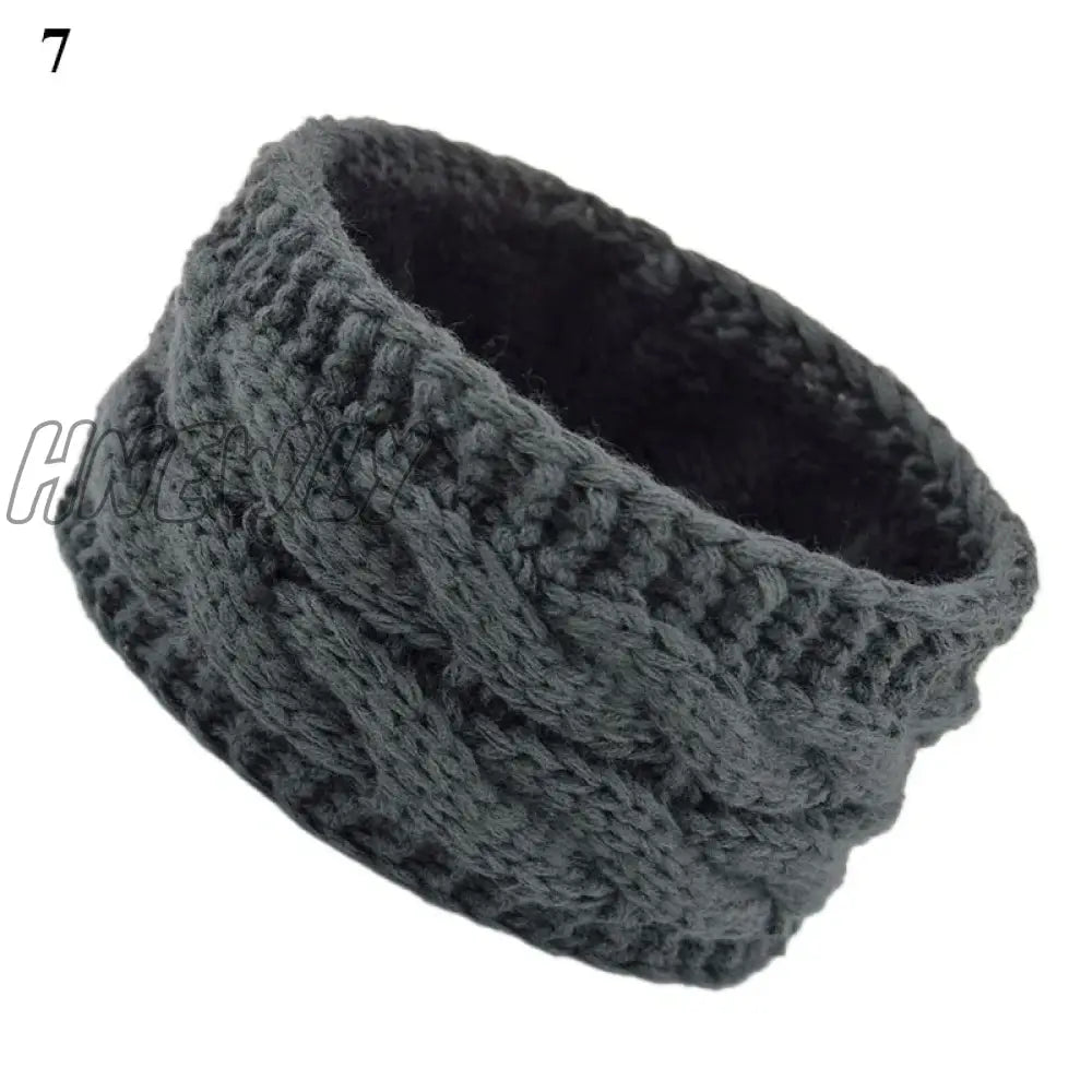 Hnewly Wide Knitting Woolen Headband Winter Warm Ear Women Thicken Turban Hair Accessories Girl Hair Band Headwraps Ear Warmer