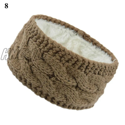 Hnewly Wide Knitting Woolen Headband Winter Warm Ear Women Thicken Turban Hair Accessories Girl Hair Band Headwraps Ear Warmer