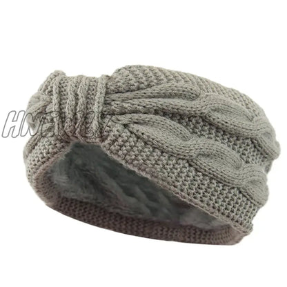 Hnewly Wide Knitting Woolen Headband Winter Warm Ear Women Thicken Turban Hair Accessories Girl Hair Band Headwraps Ear Warmer