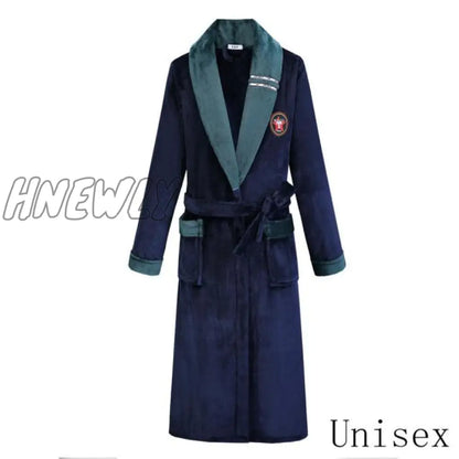 Hnewly Winter Thick Warm Female Coral Fleece Kimono Robe Lovers Couple Nightgown Bath Gown Sleepwear Men Large Nightwear M L XL XXL 3XL