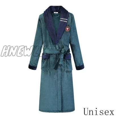 Hnewly Winter Thick Warm Female Coral Fleece Kimono Robe Lovers Couple Nightgown Bath Gown Sleepwear Men Large Nightwear M L XL XXL 3XL